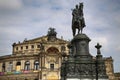 DRESDEN, GERMANY Ã¢â¬â AUGUST 13, 2016: View on Semperoper opera